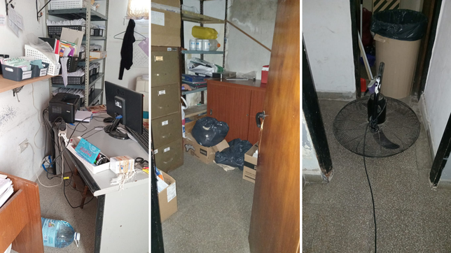 un violento robo en un centro de salud de la plata dejo graves danos y alarma en el barrio