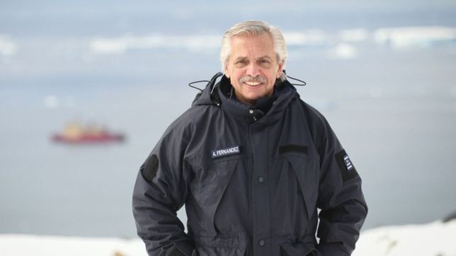 en medio de la interna del fdt, alberto fernandez llamo a la paz desde la antartida