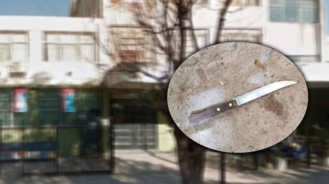 una chica discutio con otra alumna, se fue a su casa y volvio para herirla con un cuchillo