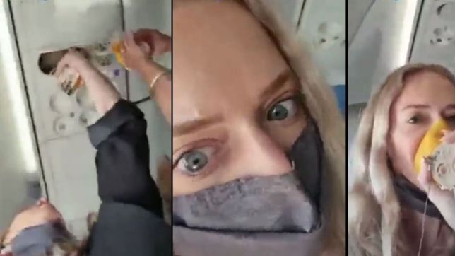 video: panico a bordo del avion de aerolineas argentinas que se despresurizo
