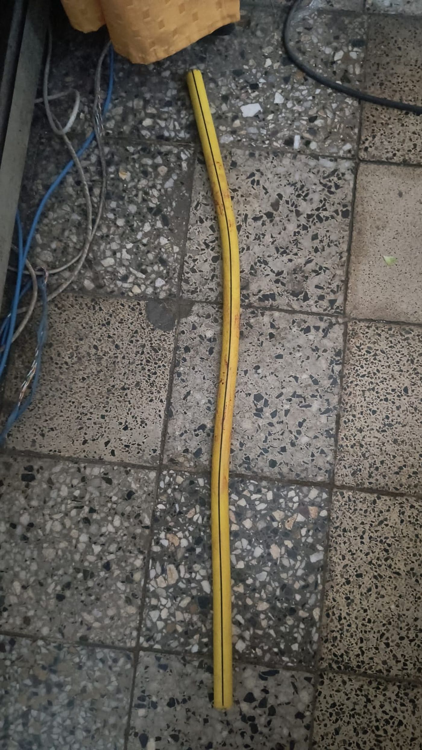 El fierro con el que atac&oacute; el agresor