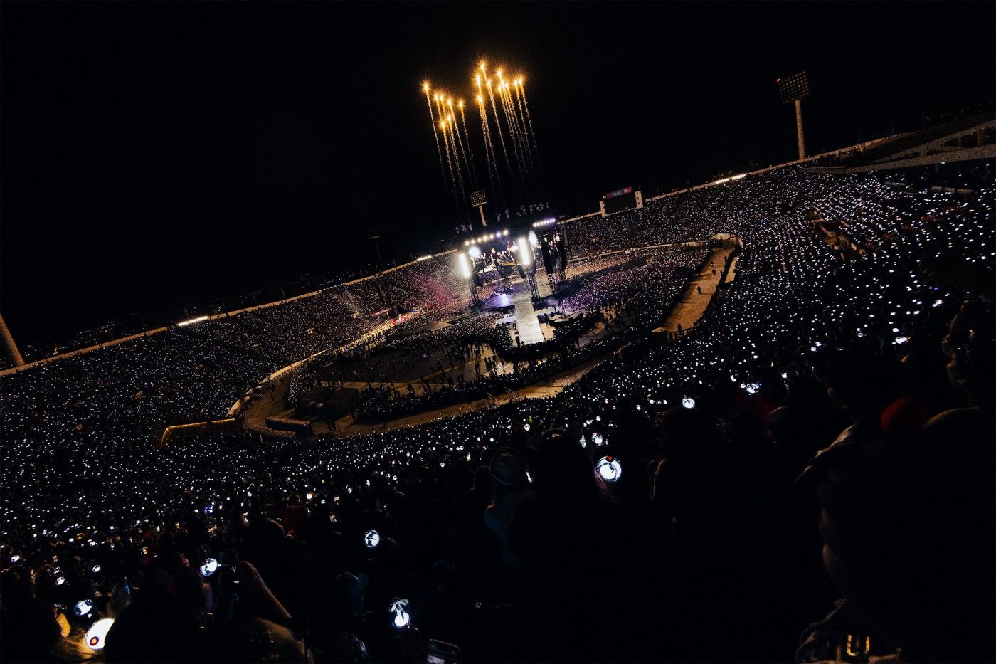 El escenario usado por BTS en Santiago de Chile