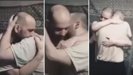 El desgarrador momento en el que los dos hijos del exdirector del colegio Max Nordau fueron separados en Gaza