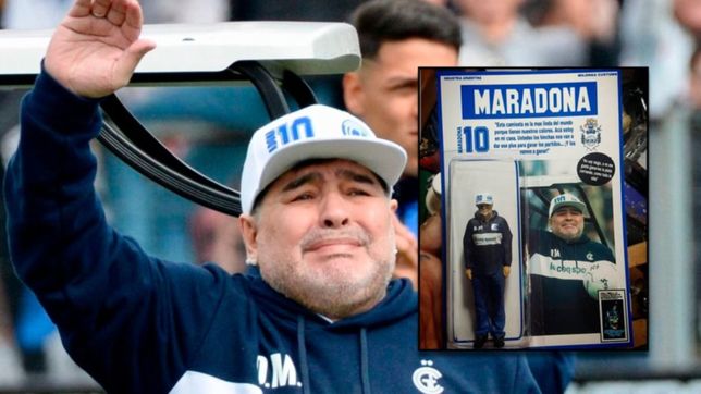 la version tripera de maradona ya tiene un muneco en miniatura y se vende en internet