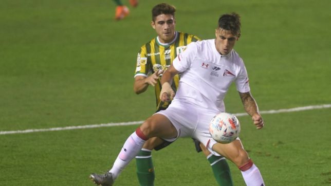 en dos jugadas de pelota parada, banfield le empato al pincha