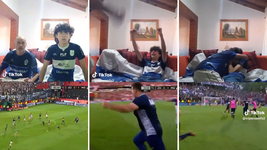 el desconsolado llanto de alegria de un chico y un papa triperos que conmueve a todos