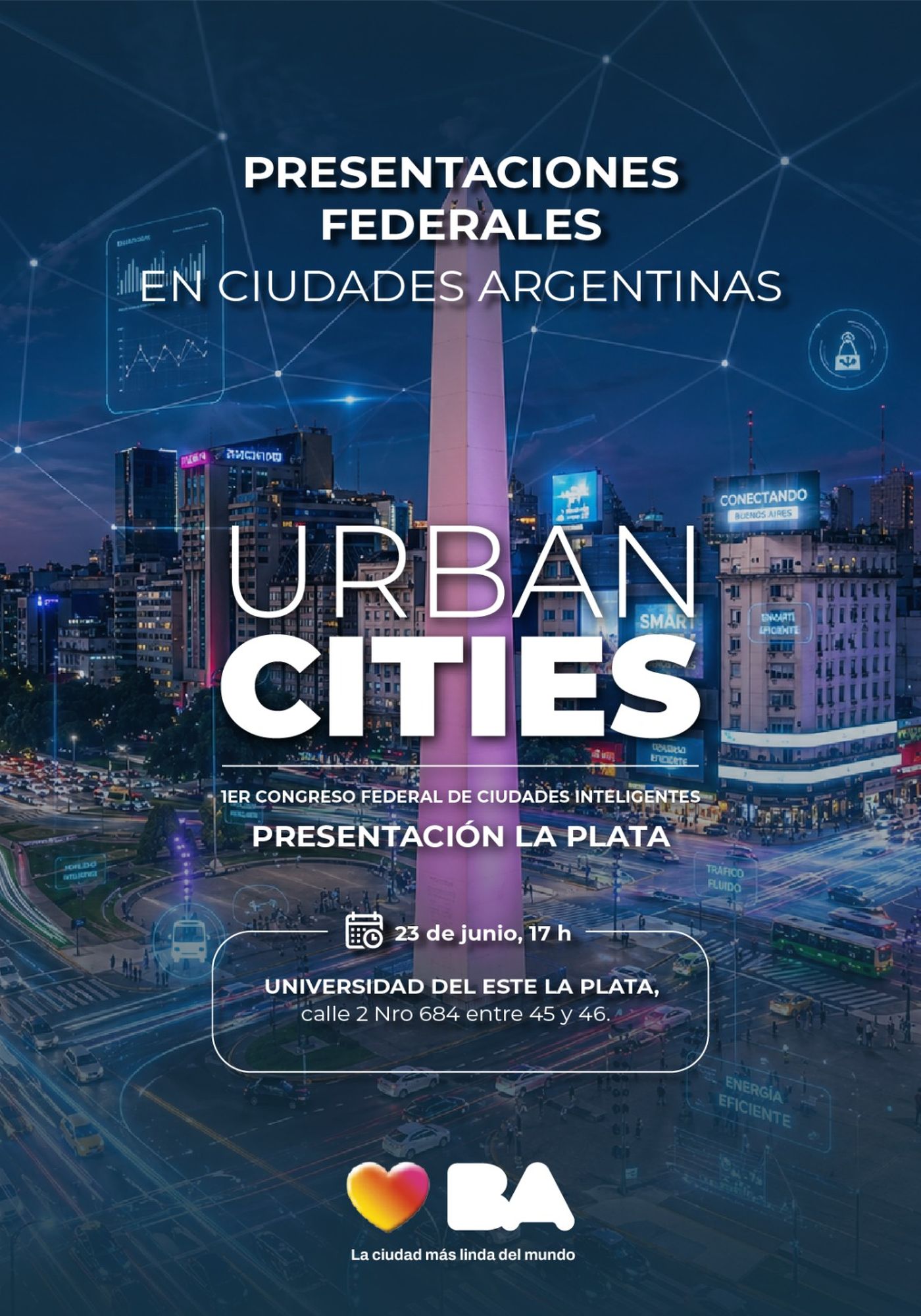 Urban Cities desembarcará en La Plata este martes a las 17.