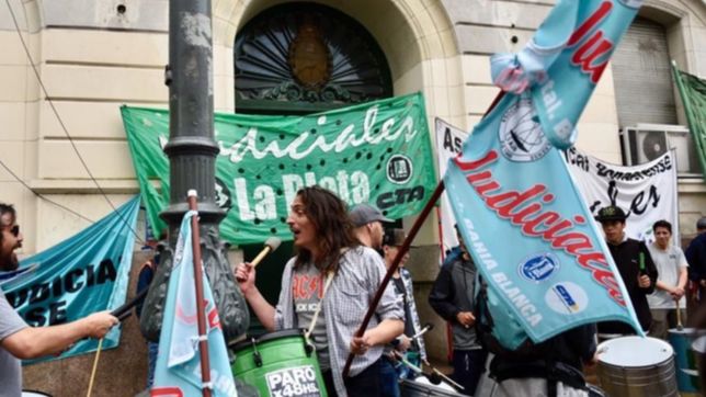 se viene un paro total de trabajadores judiciales para este jueves