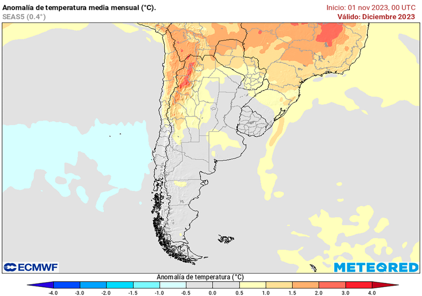 Anticipan cómo será el clima de diciembre por la influencia de El Niño