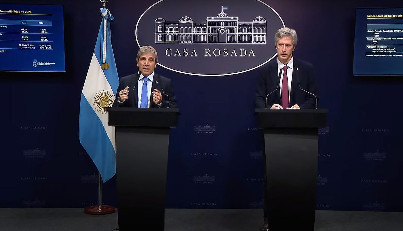 Más temprano, Luis Caputo anunció el fin del cepo al dólar