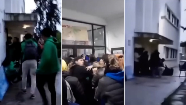 la brutal pelea de alumnos de una facultad de la unlp antes de las elecciones
