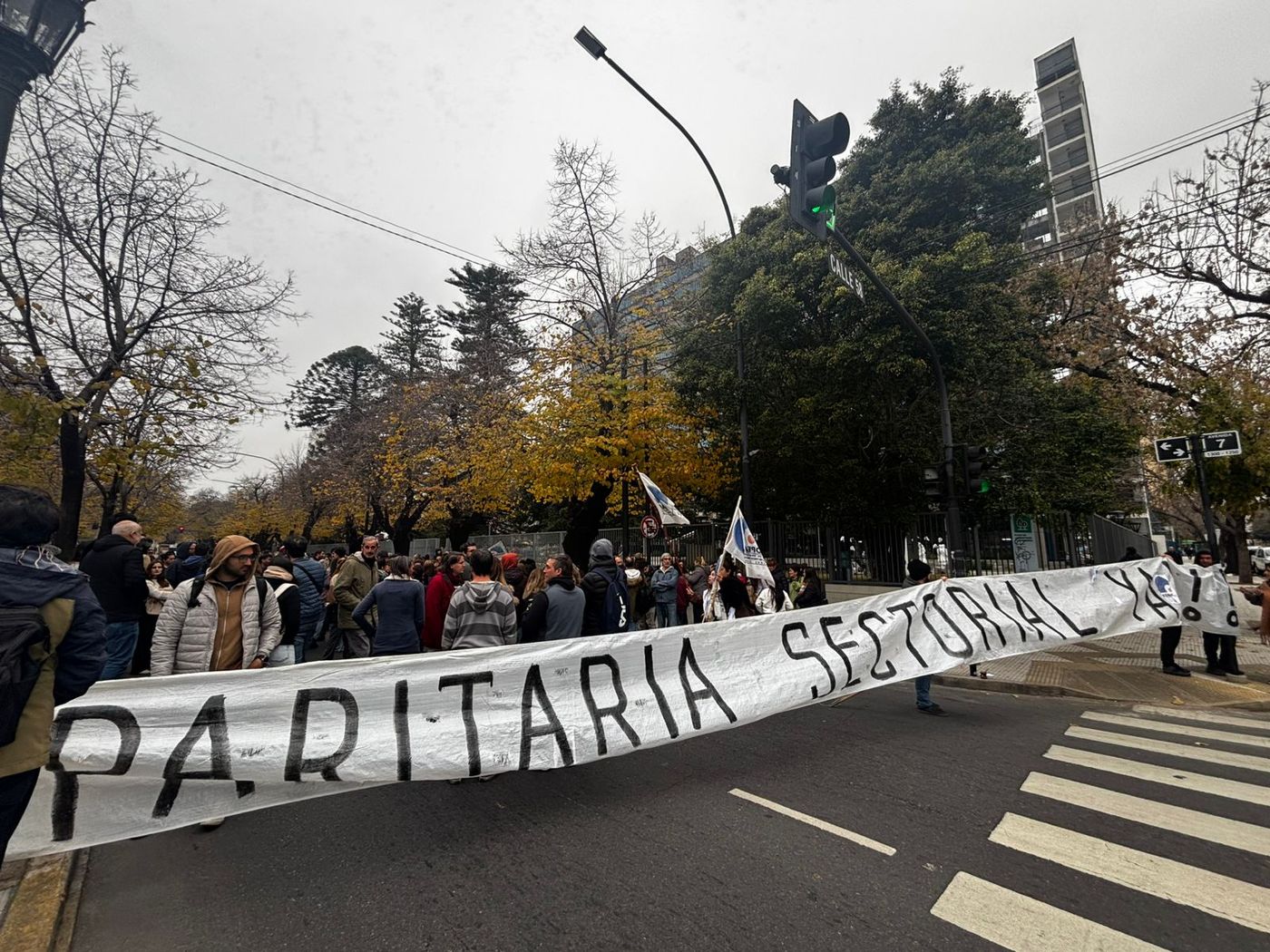 corte de calle y protesta salarial en Infraestructura