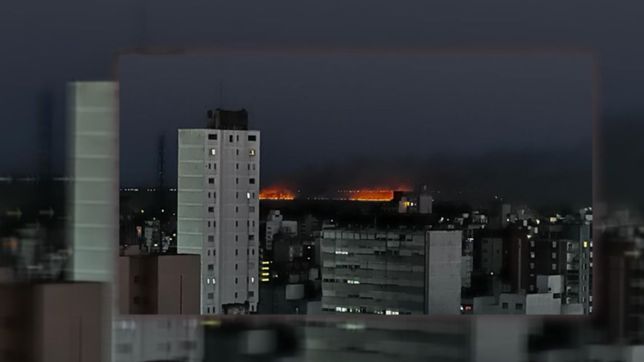 se quemaron pastizales en berisso y las llamas se vieron desde el centro de la plata