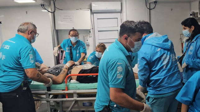 shock room, unidades de catastrofe y terapia: el gran operativo sanitario en el show de los piojos