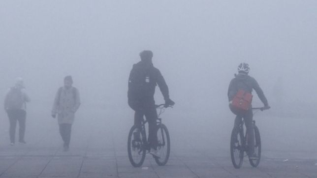 con niebla, frio y mucha humedad, asi seguira el clima en la plata