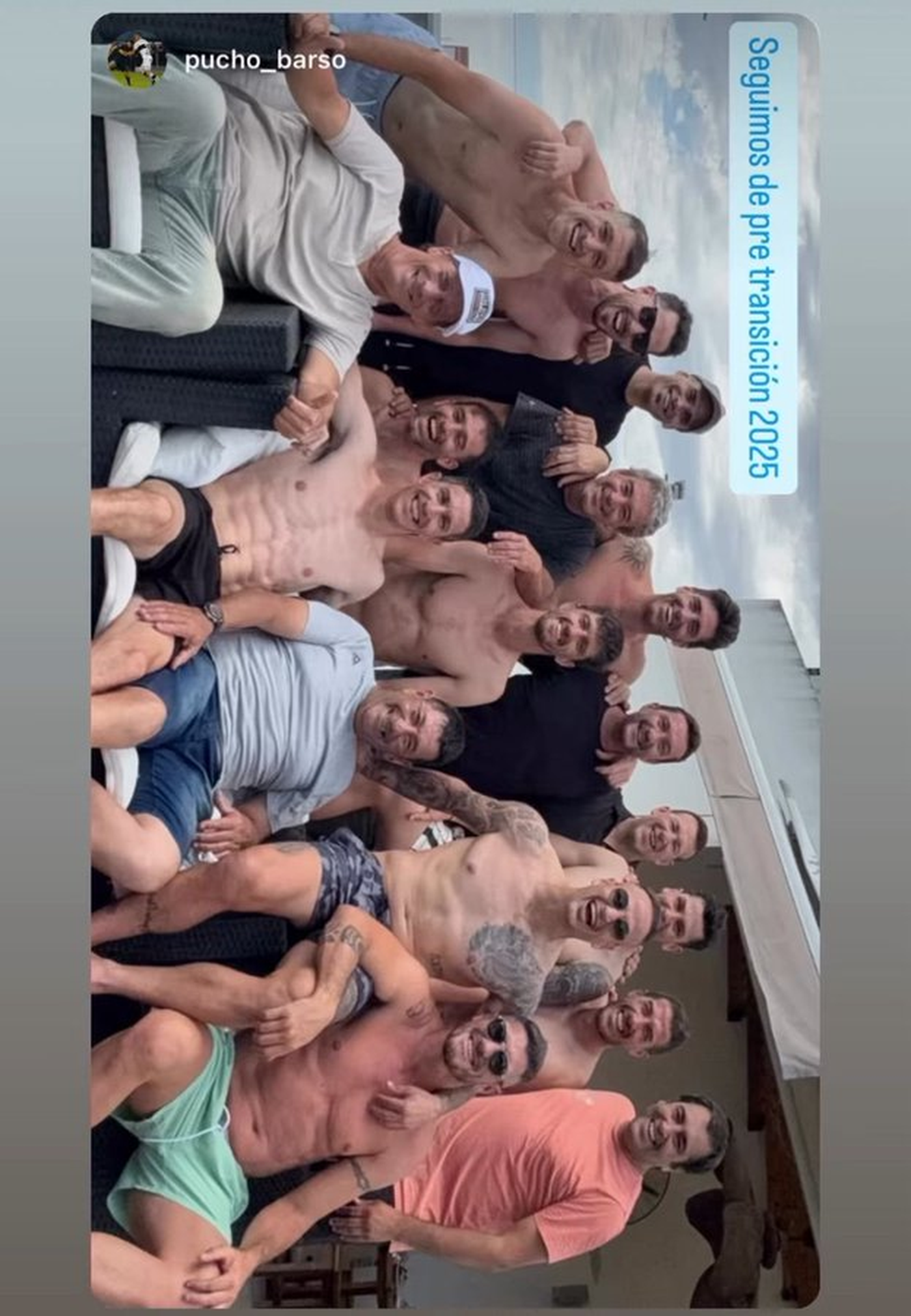 Parte del plantel del ascenso de Gimnasia tuvo un almuerzo de fin de año.