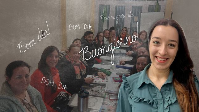 de chica le costaba leer, se sobrepuso y hoy dirige un destacado curso de italiano y portugues en la plata