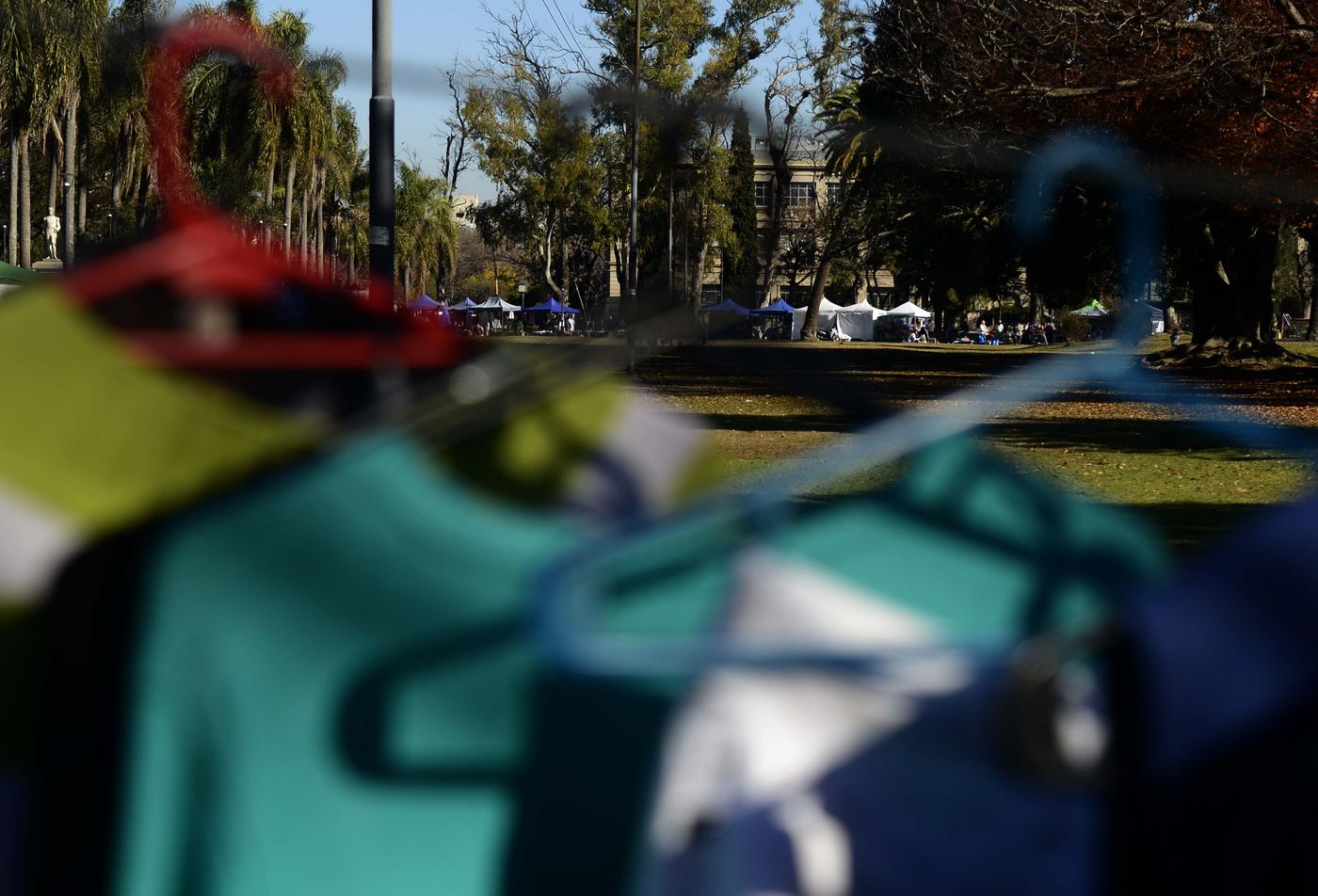 Manteros Vendedores ambulantes Parque Saavedra (1)