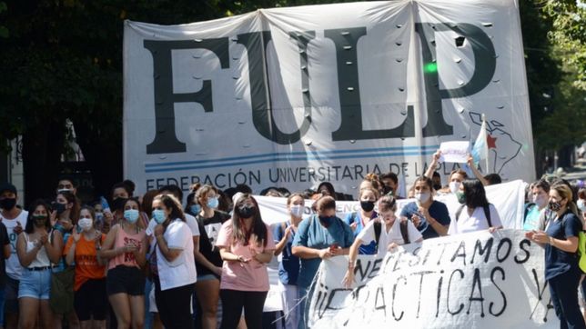 estudiantes de las carreras de salud marcharon para pedir por las practicas profesionales
