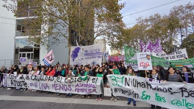 una multitud marcho por las calles de la plata a 10 anos del ni una menos