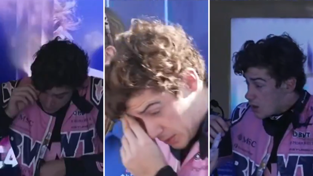 la imagen de colapinto que llamo la atencion y genero mucha preocupacion