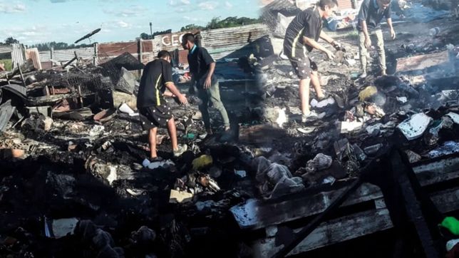 video: un voraz incendio destruyo todo en la copa de leche las lobitas