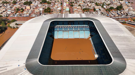 las impresionantes imagenes de como esta el estadio de gremio donde debio jugar estudiantes las impresionantes imagenes de como esta el estadio de gremio donde debio jugar estudiantes