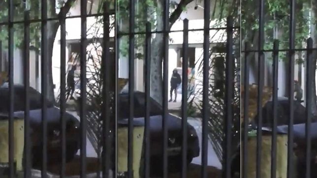 video: tres chicos intentaron robar en un local de city bell pero escaparon por la alarma