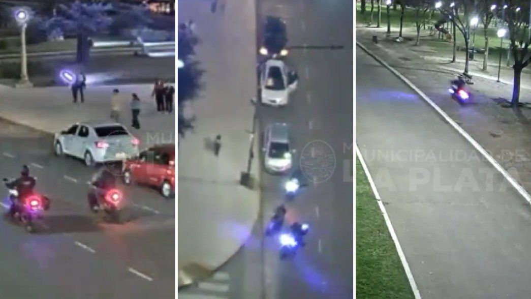 Así fue la huida del joven de La Plata que murió al chocar en moto en Parque Alberti