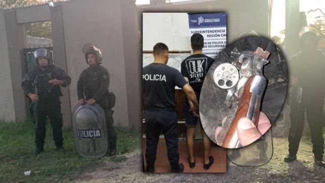 video: impresionante operativo policial despues de una violenta entradera en la plata