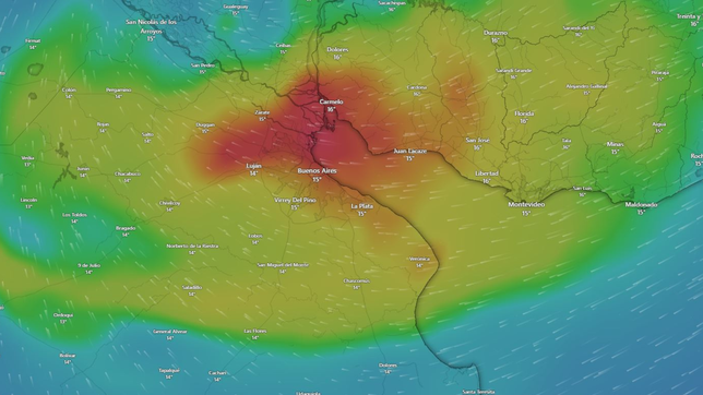 ¿a que hora se espera lo peor de la ciclogenesis prevista en la plata y el amba?