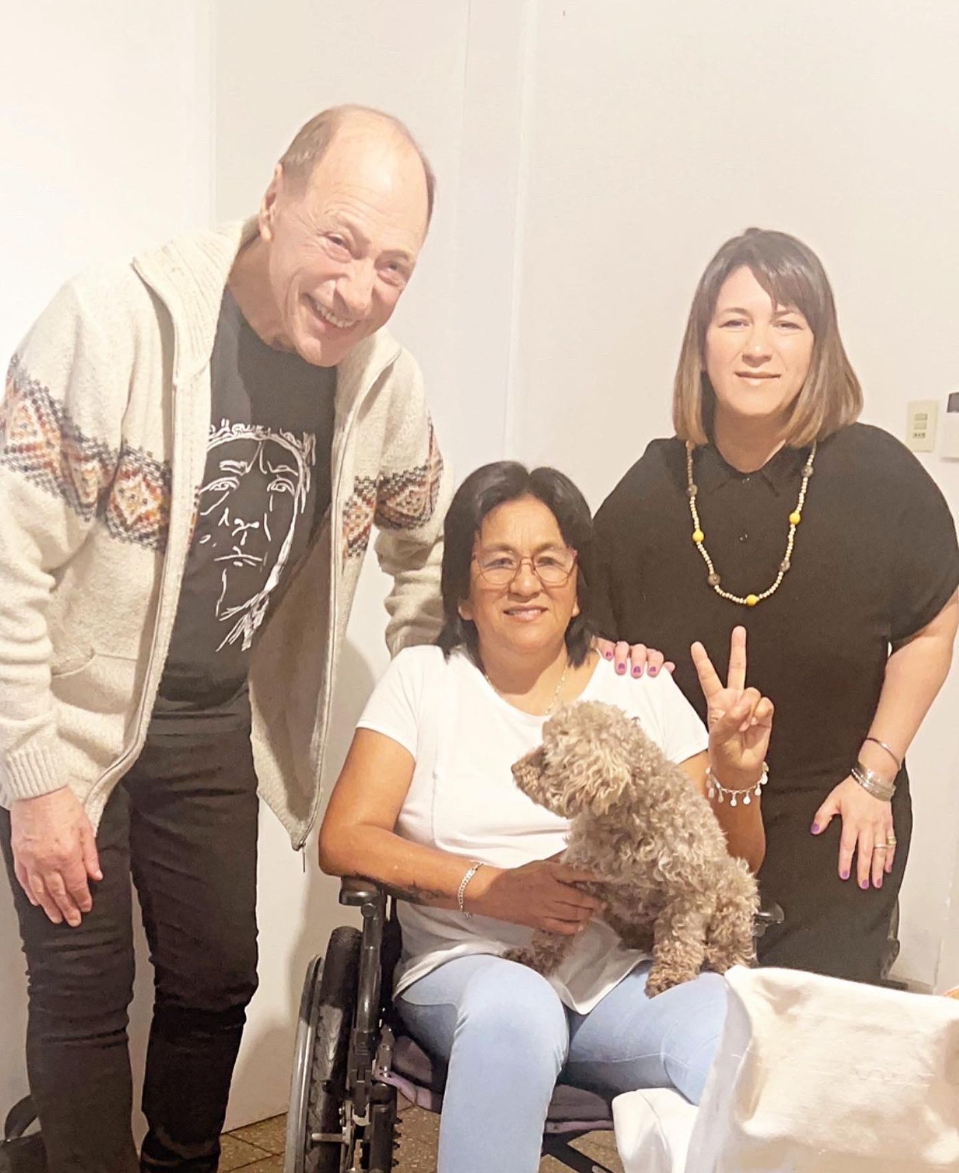 La foto de Milagro Sala que se hizo viral junto a Cynthia García y Julio Zaffaroni