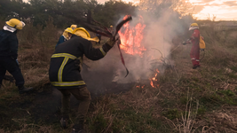 impactante operativo con simulacro de incendio forestal y capacitacion de bomberos impactante operativo con simulacro de incendio forestal y capacitacion de bomberos