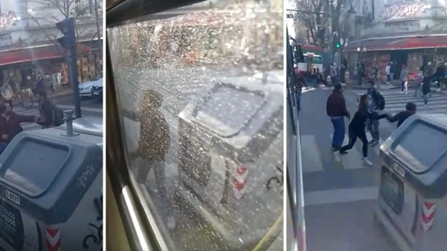 un chofer y dos pasajeros discutieron por el barbijo y terminaron peleando en la calle
