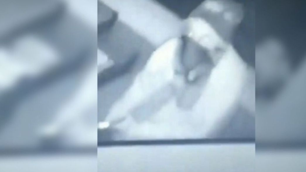 VIDEO: Robó una pinturería, se dio cuenta que lo filmaban y atacó la cámara con un rodillo