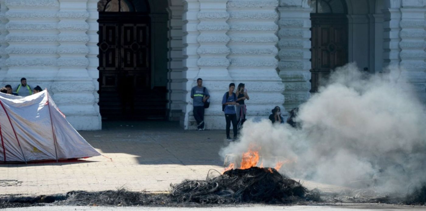 Protesta de cooperativistas