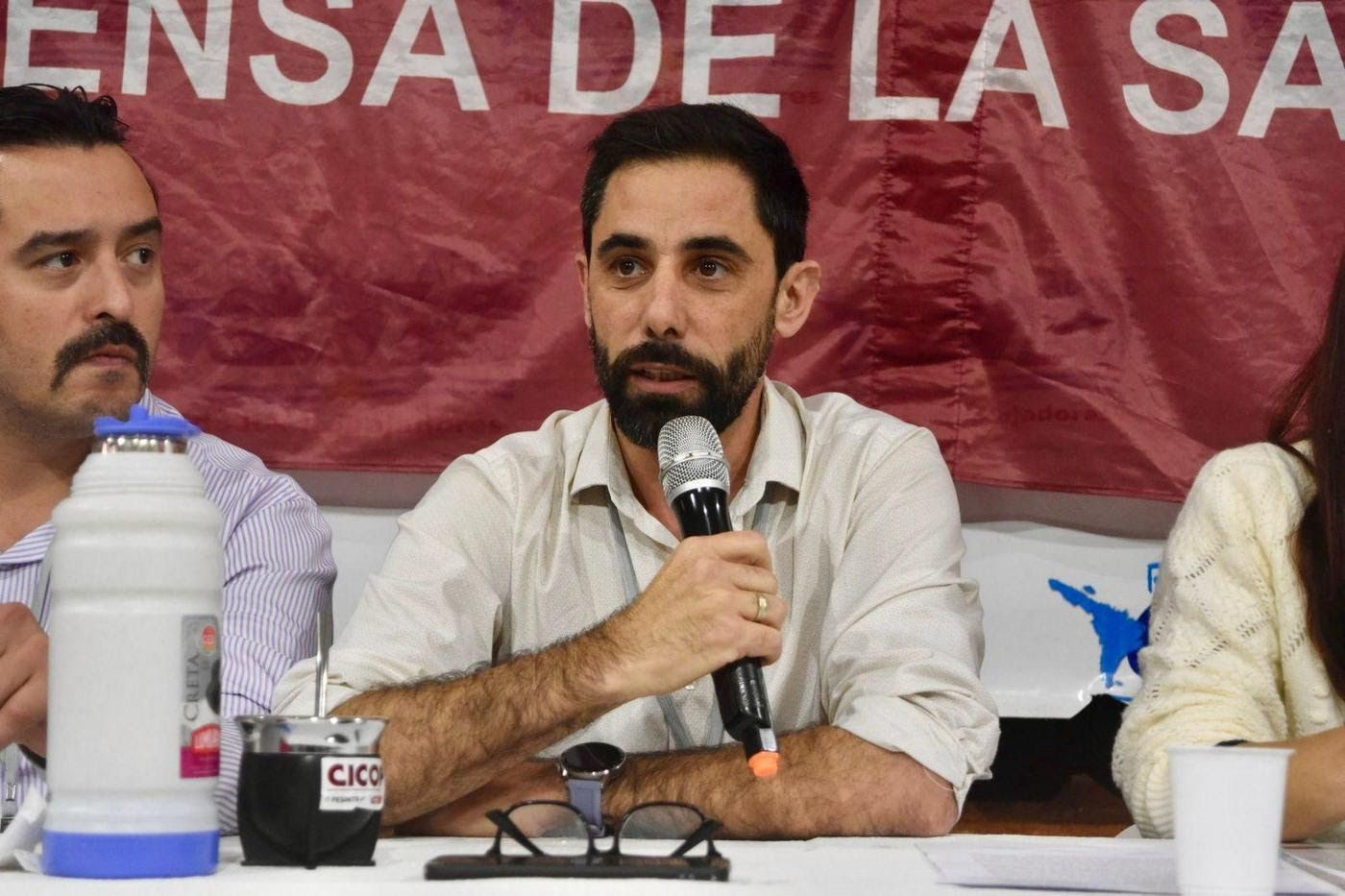 El secretario general de CICOP, Pablo Maciel