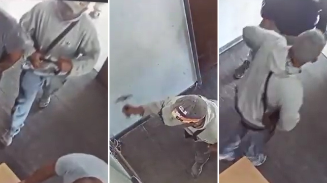 asi rompieron a martillazos el sistema de control biometrico en la delegacion de los hornos