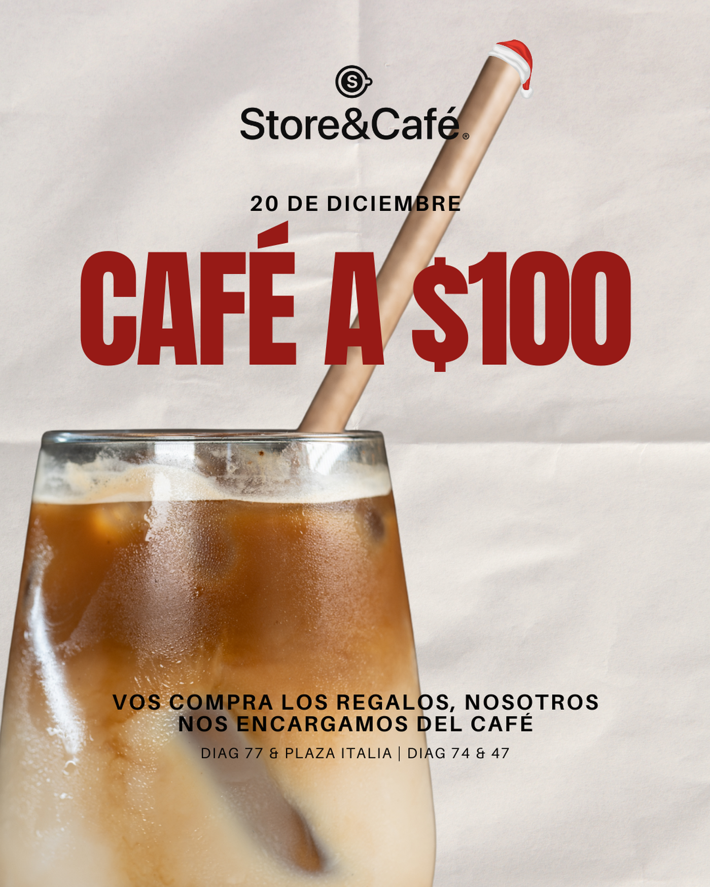 Imperdible oportunidad de disfrutar el caf&eacute; a $100 este s&aacute;bado en La Plata