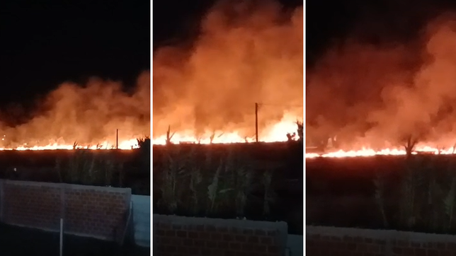 vecinos de villa elvira denunciaron incendios provocados en el barrio