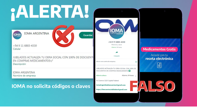 el aviso de ioma a sus afiliados para evitar ser estafados en internet