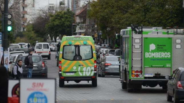 tension a metros de uno: evacuaron un edificio tras desatarse un incendio