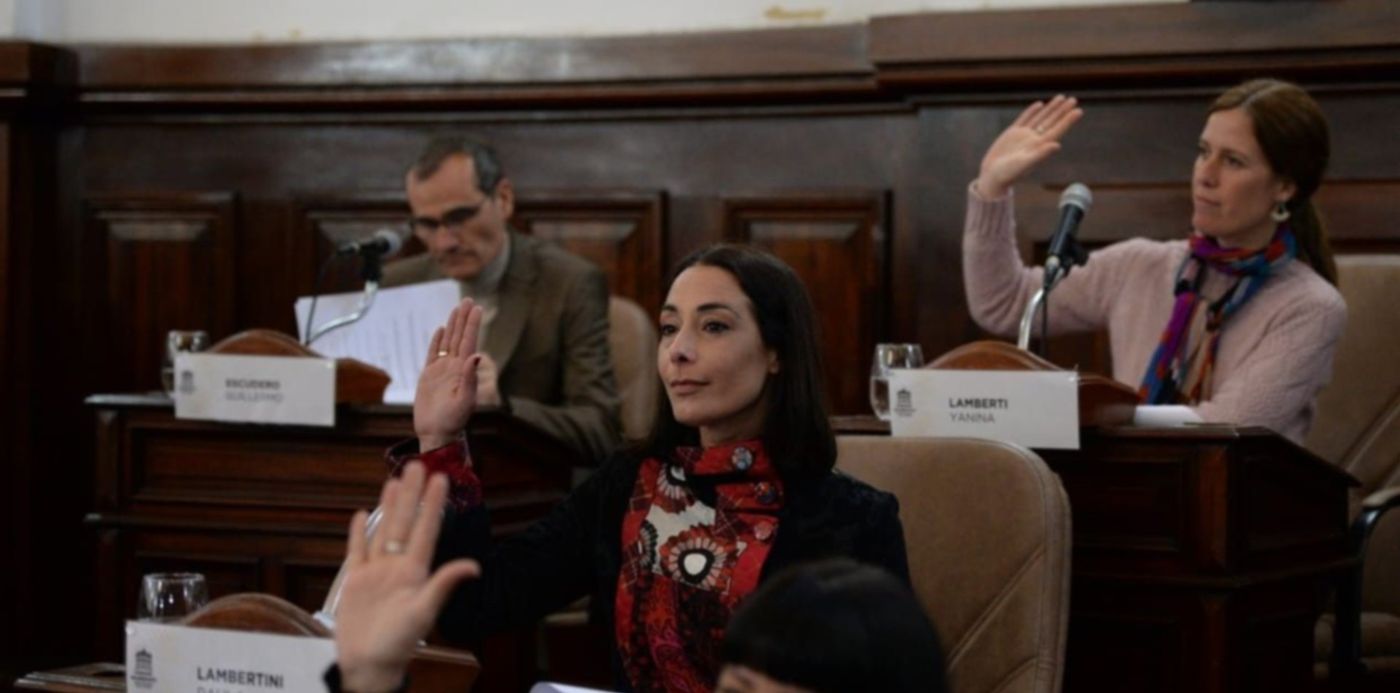 sesion concejo deliberante Yanina Lamberti Paula Lambertini Ana Negrete Luis Arias Rosa Bru