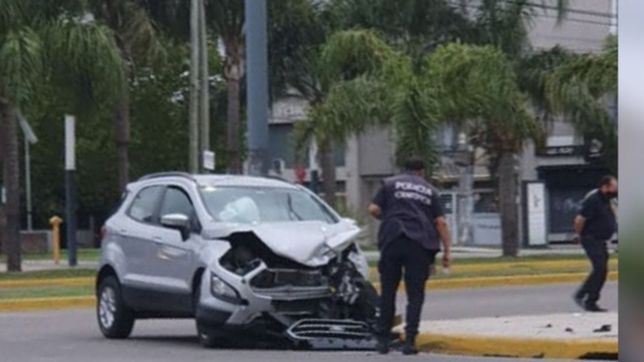 tremendo choque en una de las entradas principales al centro de la plata