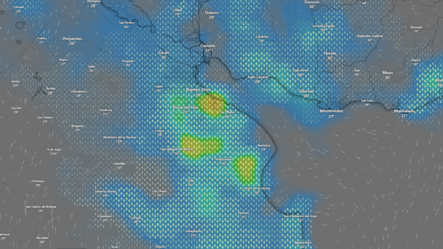 ¿a que hora del jueves podrian empezar las lluvias anunciadas por los expertos?