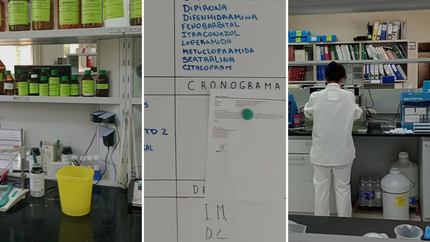 Las impactantes fotos del laboratorio investigado por el fentanilo contaminado que causó una tragedia sanitaria