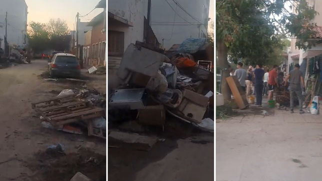 las imagenes de bahia blanca que parecen sacadas de la inundacion en la plata