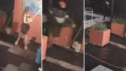 Tres delincuentes sorprendieron a una mujer cuando entraba, la ataron y la desvalijaron