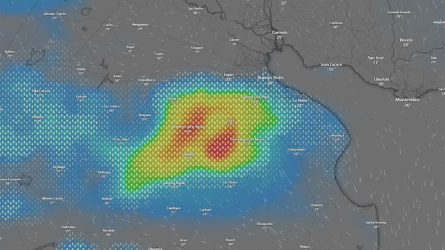 ¿a que hora podrian llegar las lluvias y tormentas anunciadas para la plata?
