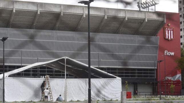 desarmaran el hospital de campana de la cancha de estudiantes por el regreso del futbol
